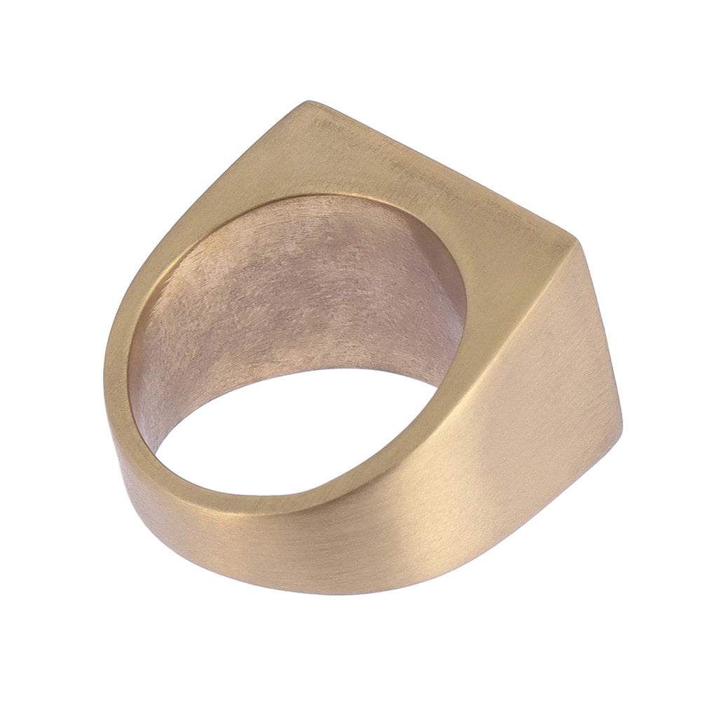 Center Stone Square Signet Ring