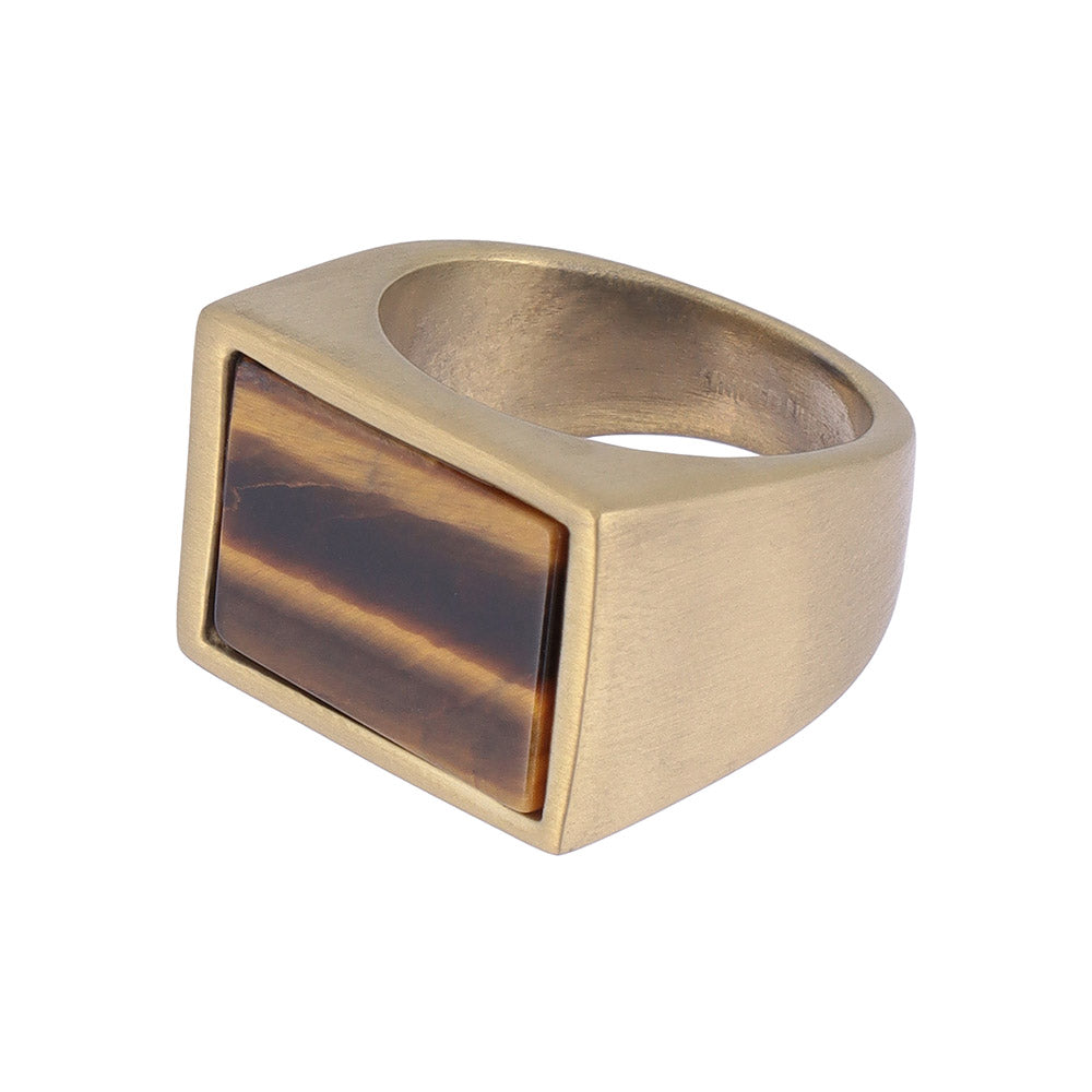 Center Stone Square Signet Ring