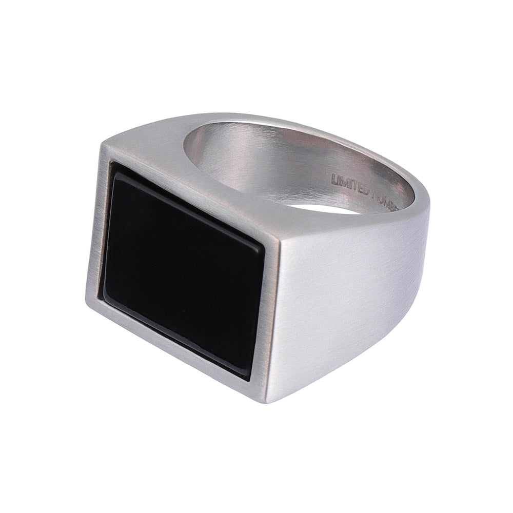 Center Stone Square Signet Ring