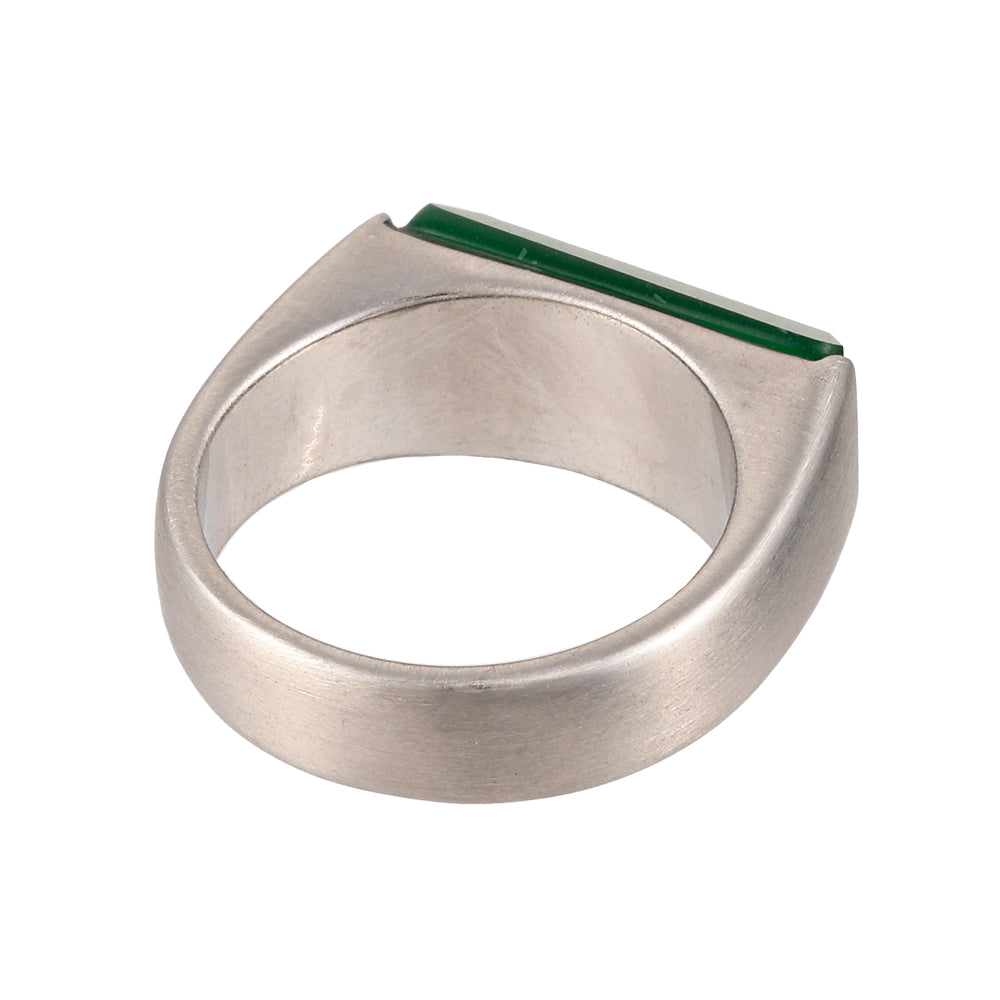 Rectangle Stone Signet Ring