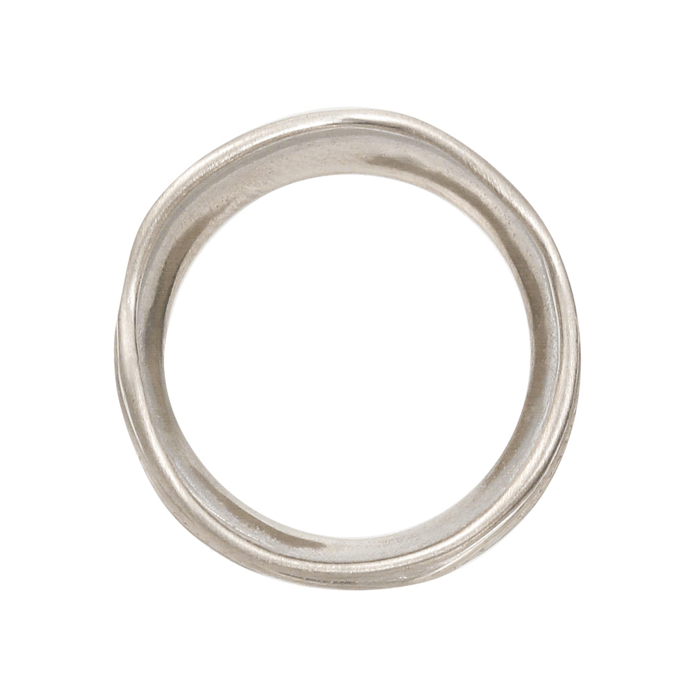 Textured Organic Shape Band Ring