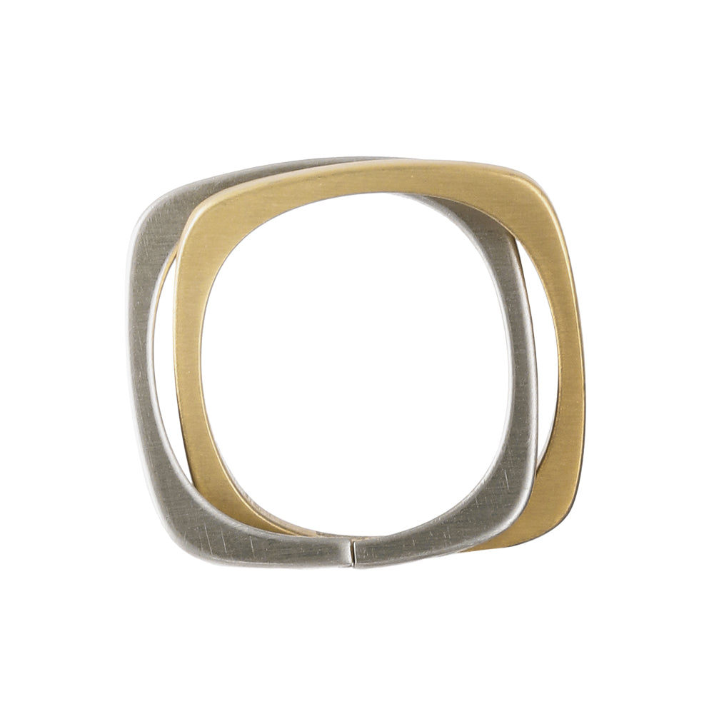 Linked Square Band Ring
