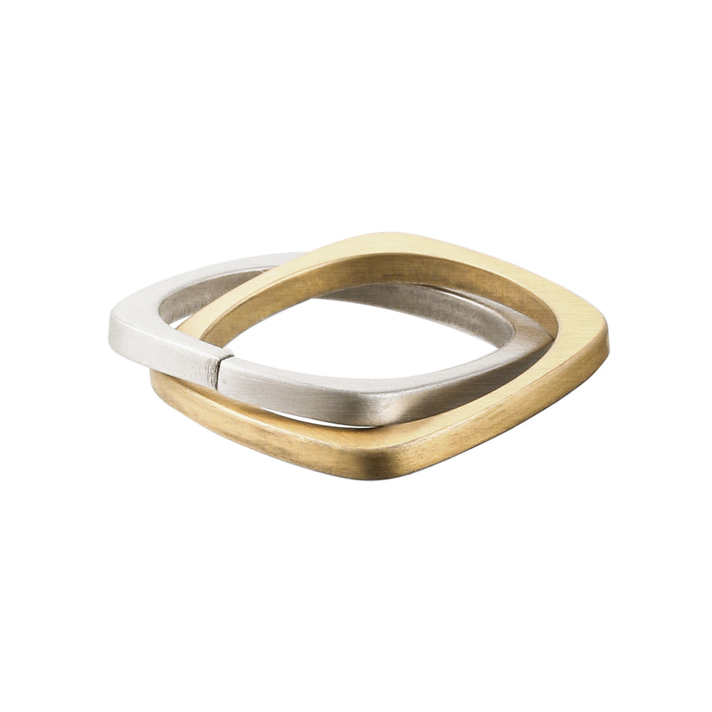 Linked Square Band Ring