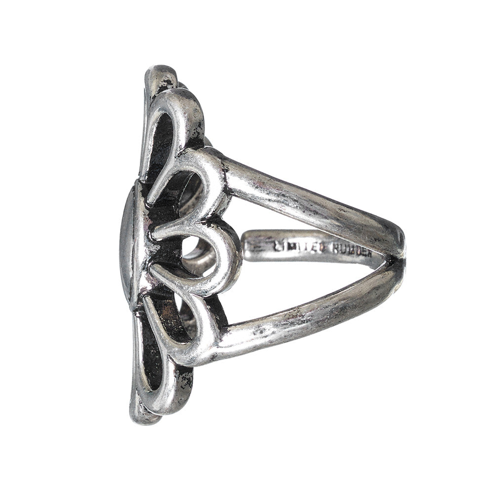 Hollow Flower Open Ring