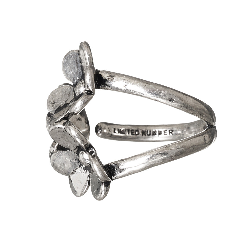 Triple Flower Open Ring