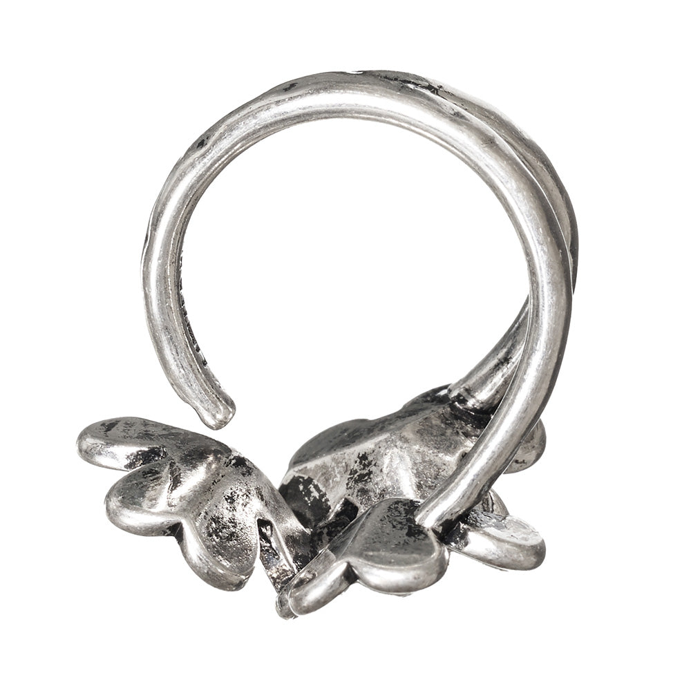 Triple Flower Open Ring