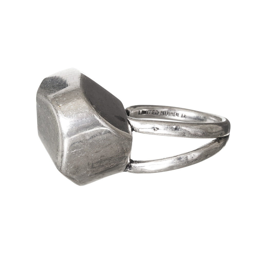 Sculptural Chunk Open Ring