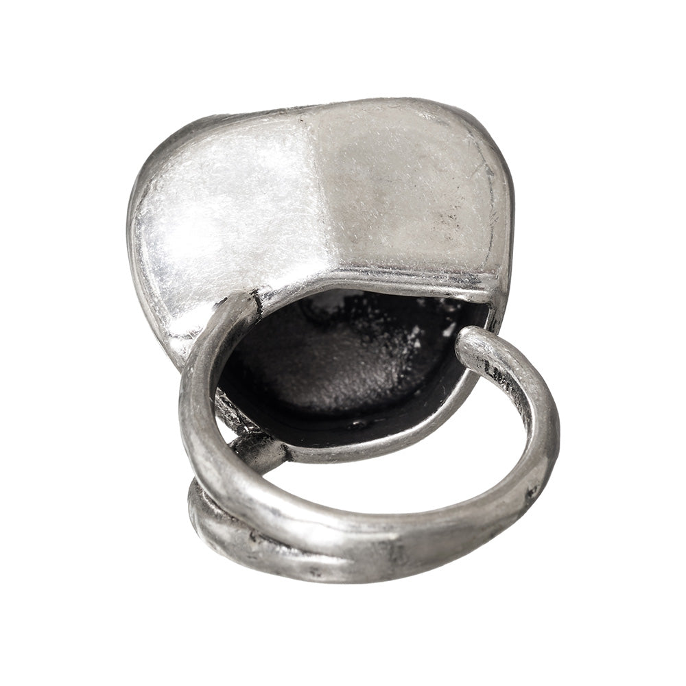 Sculptural Chunk Open Ring