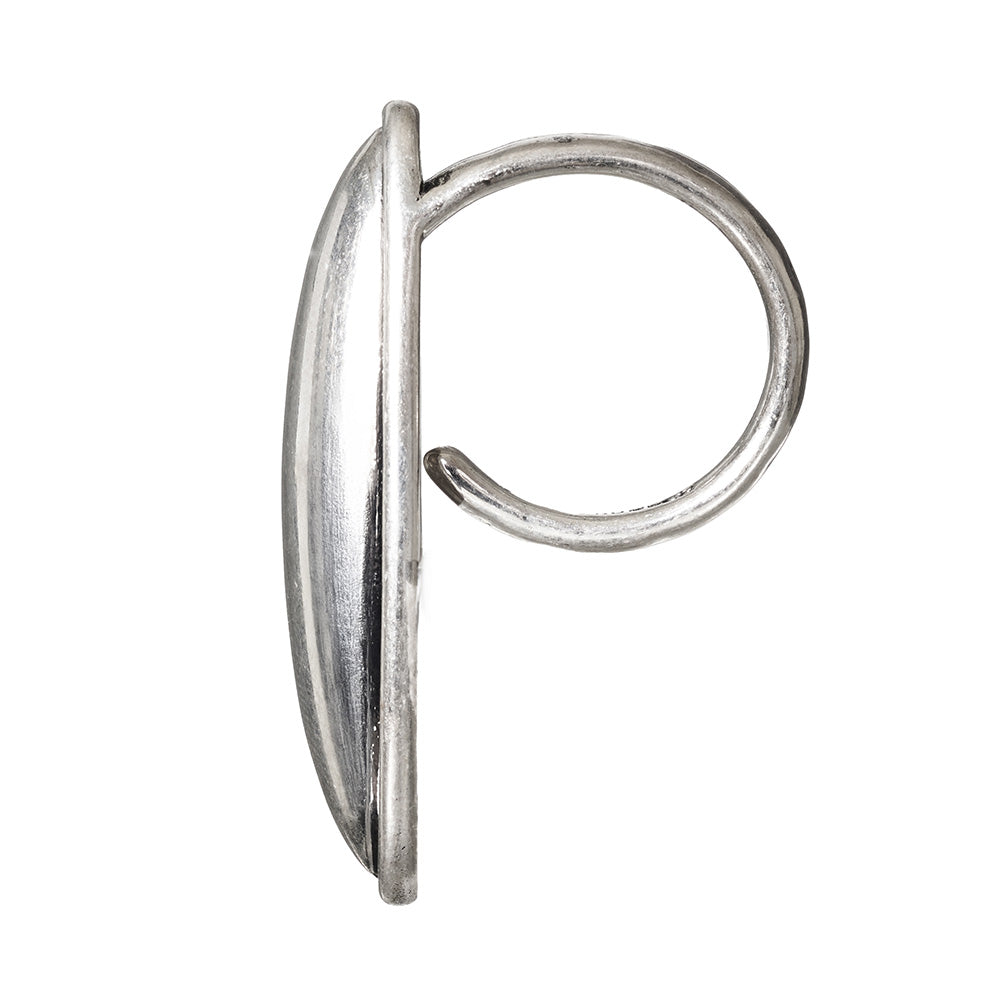 Long Oval Open Ring
