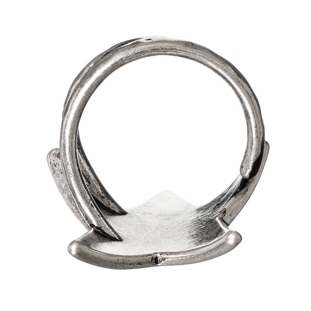 Etched Star Open Ring