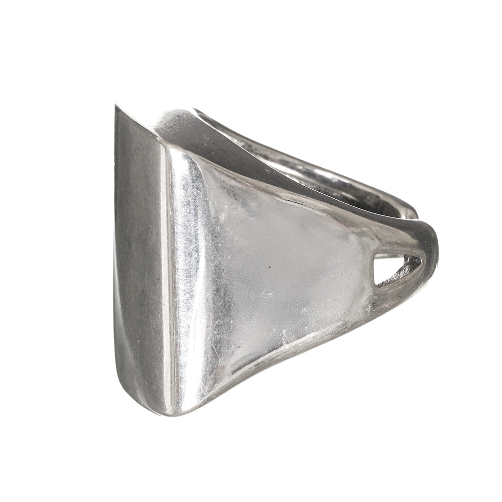 Chunky Square Open Signet Ring