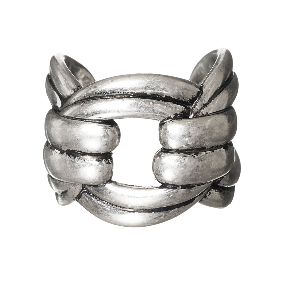 Wide Knot Open Ring