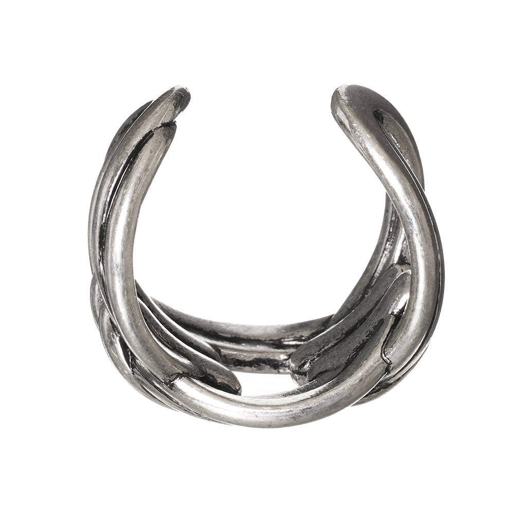 Wide Knot Open Ring