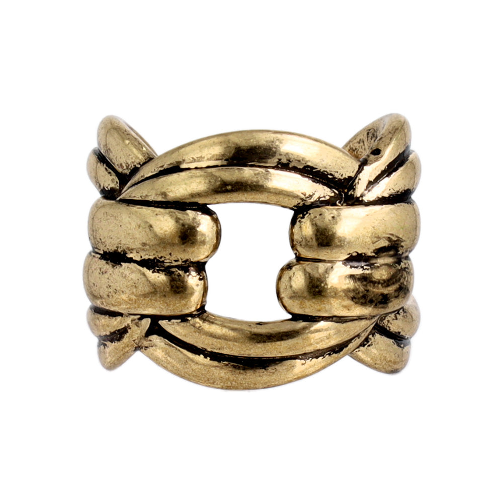 Wide Knot Open Ring