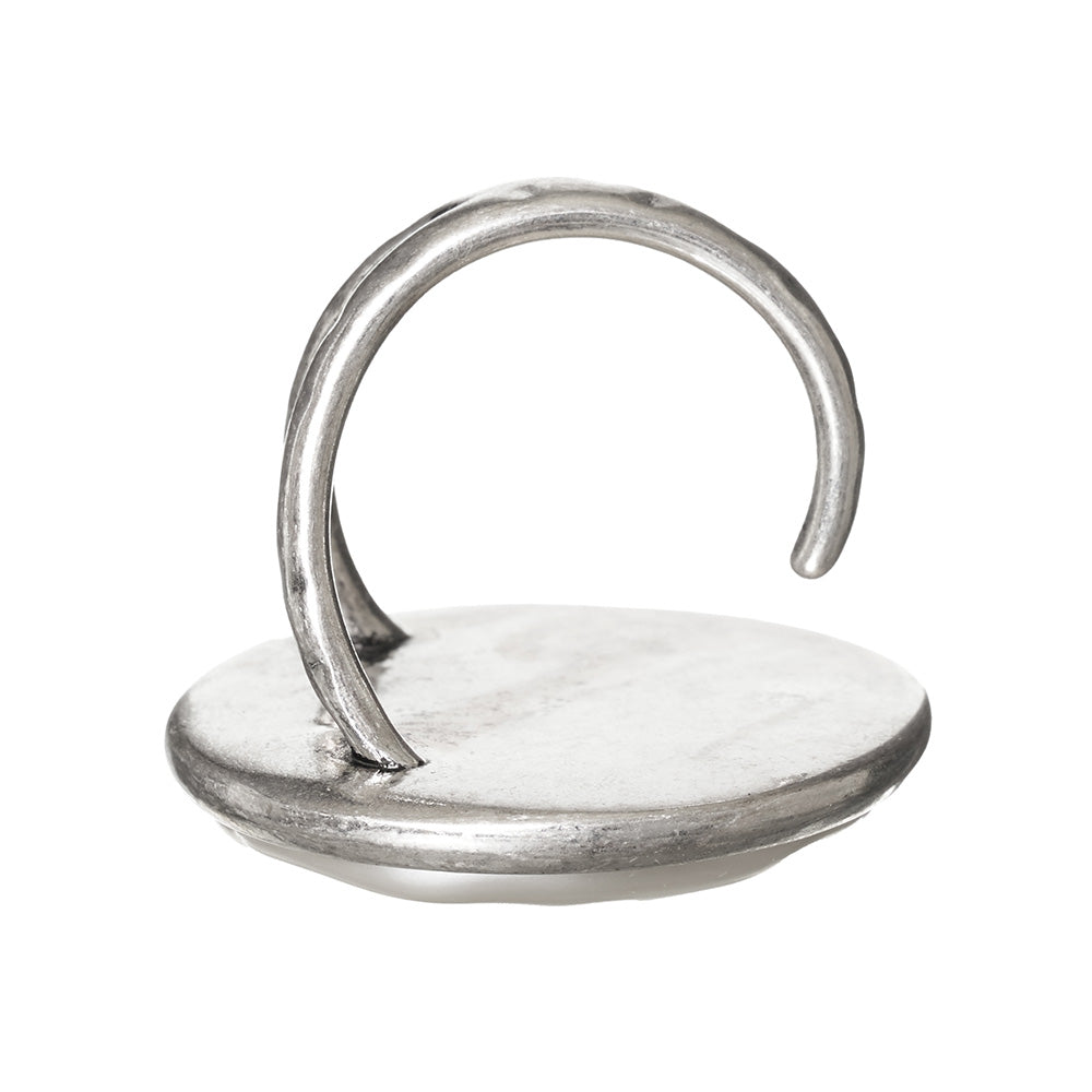 Big Round Disc Open Ring