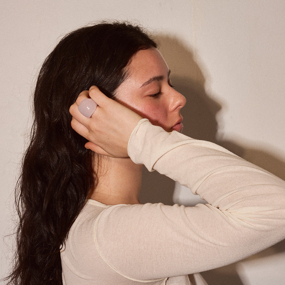 Marble Tone Molten Chunky Ring