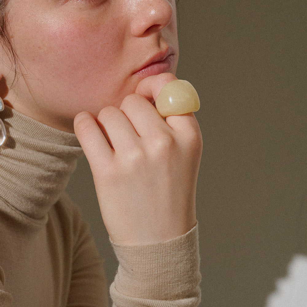 Marble Tone Molten Chunky Ring