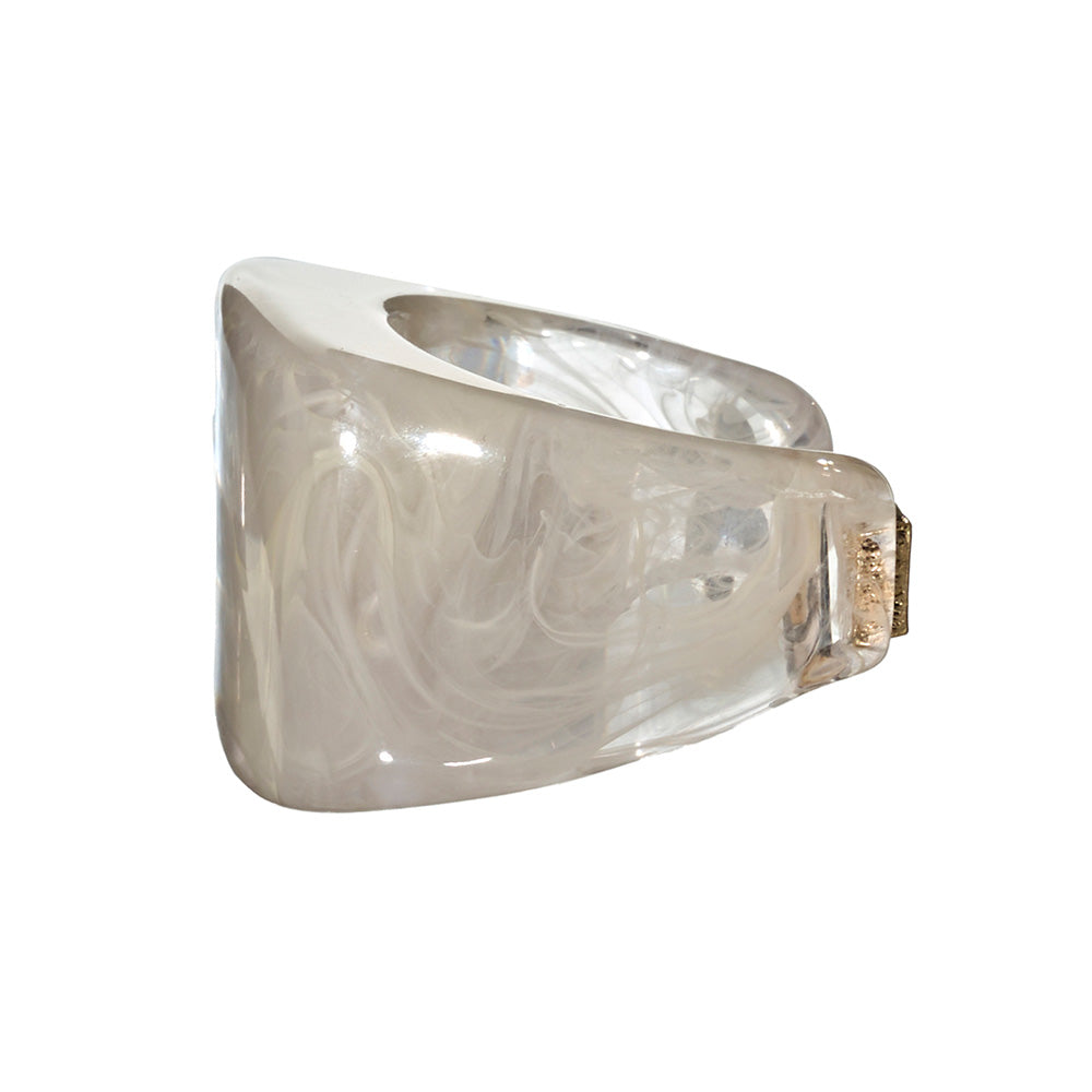 Marble Tone Chunky Signet Ring