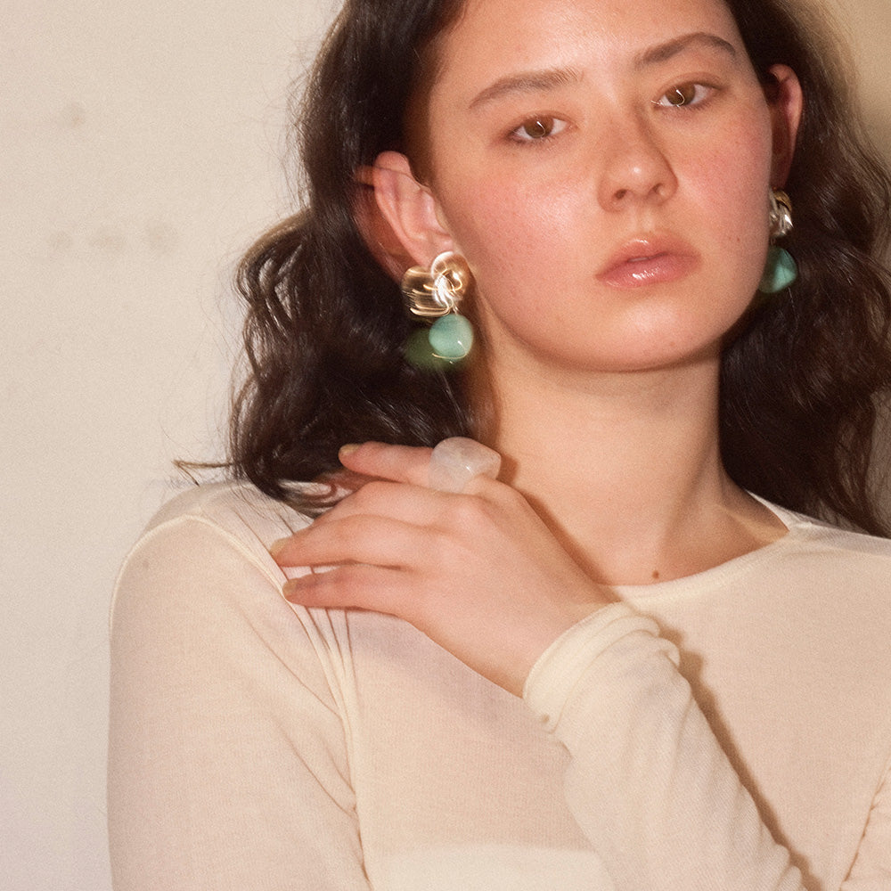 Marble Tone Chunky Signet Ring