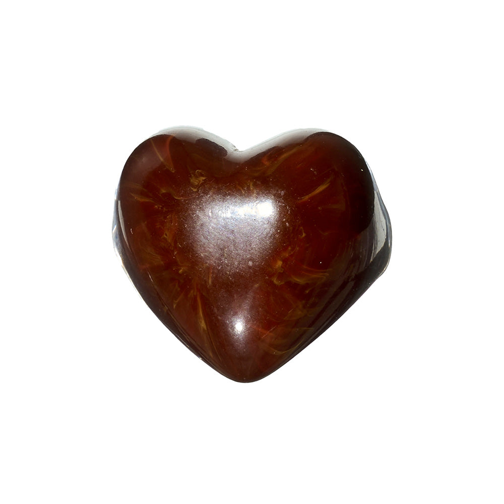 Marble Tone Chunky Heart Ring