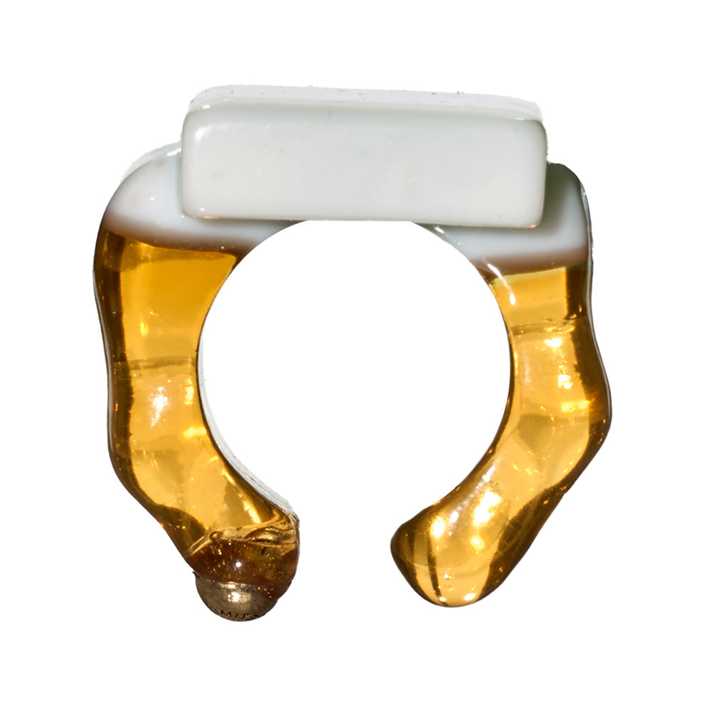 Geometric Wavy Band Signet Ring - Osewaya