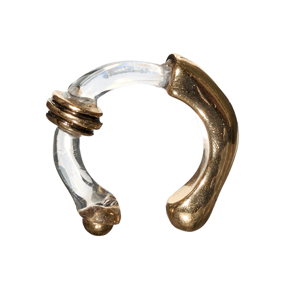 Metal and Clear Mixed Ring