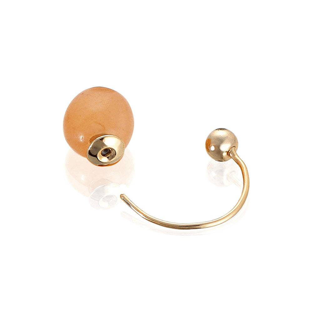 Gemstone Front Back Earrings