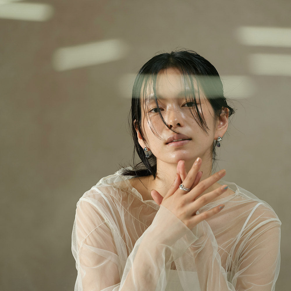 Gemstone Nugget Drop Earrings