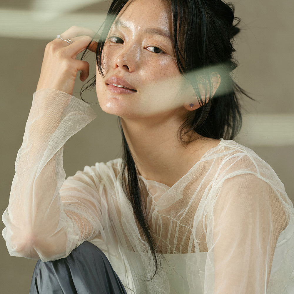 Square Gemstone Stud Earrings