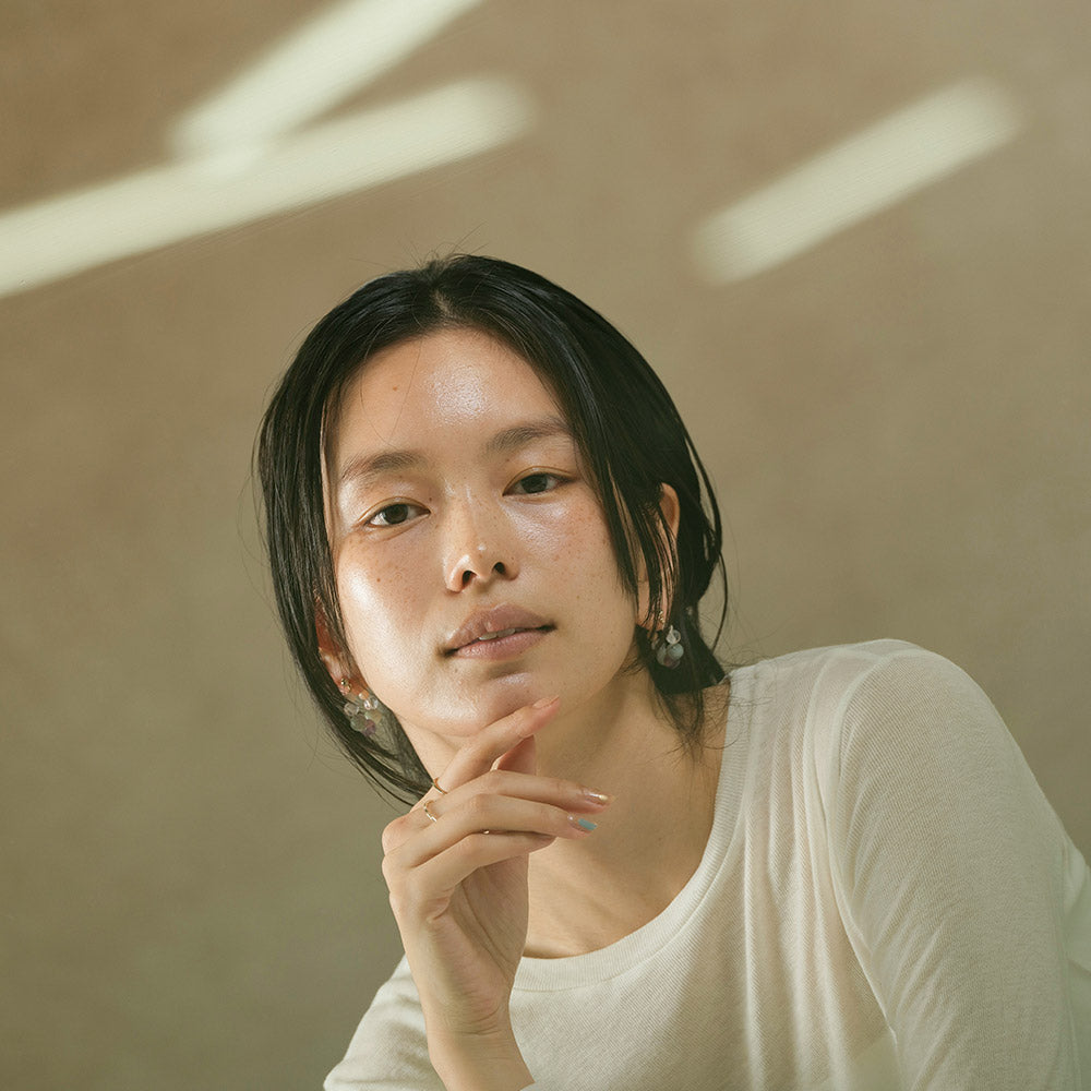 Bubble Gemstone Hoop Earrings