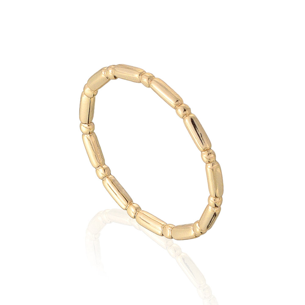 Dot and Dash Stacking Ring