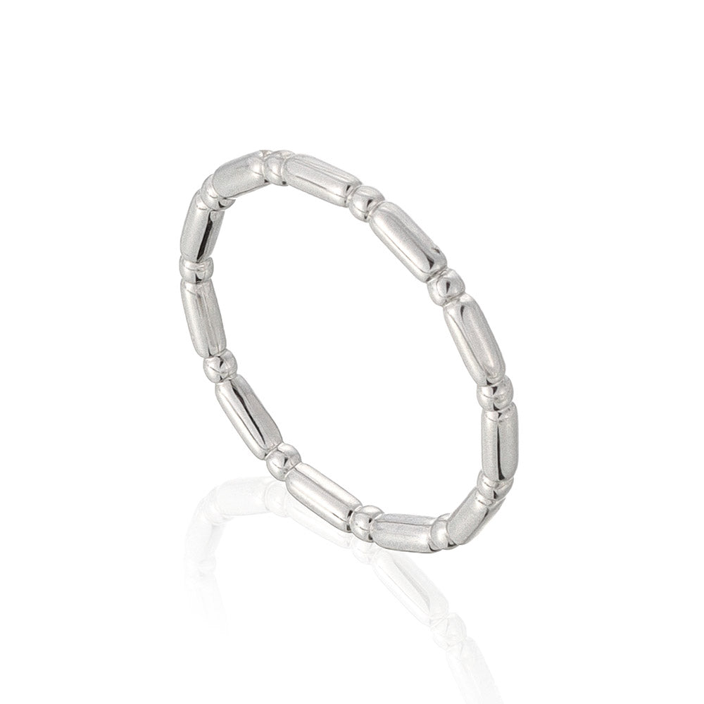Dot and Dash Stacking Ring