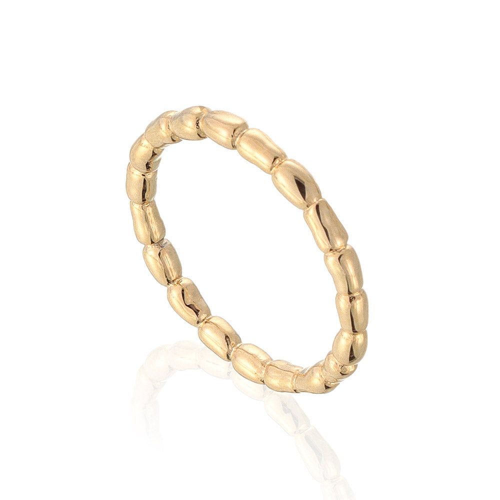 Slim Textured Stacking Ring