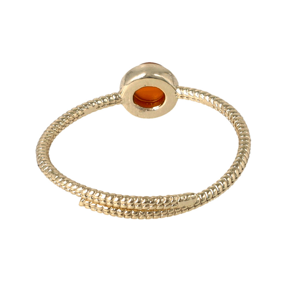 Round Gemstone Wrap Ring