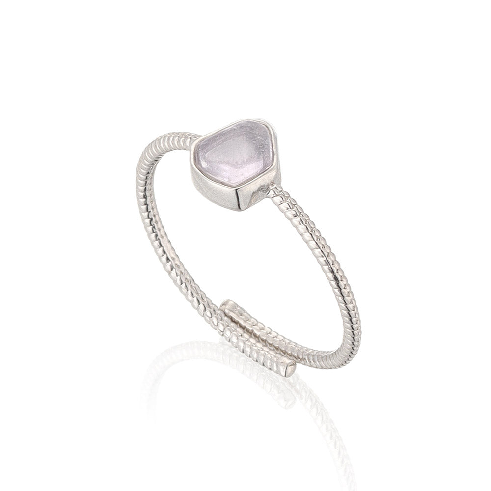 Hexagon Gemstone Wrap Ring