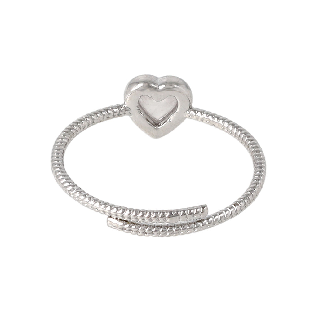 Heart Gemstone Wrap Ring