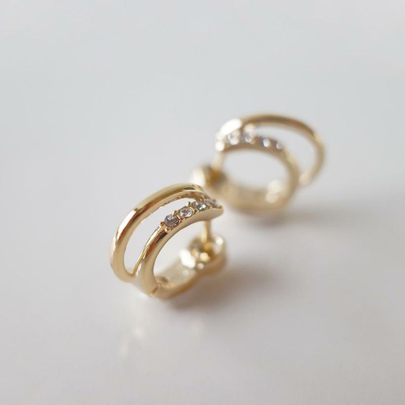 Smooth Touch Double Strand Hoop Earrings