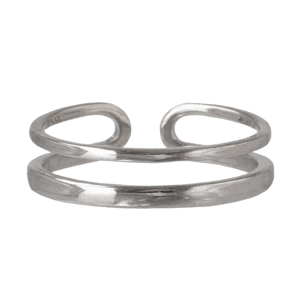 Double Strand Open Band Ring