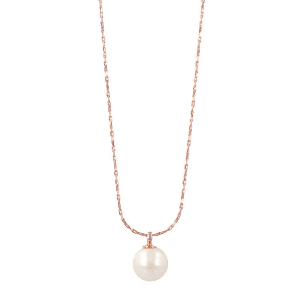 Simple Floating Pearl Necklace