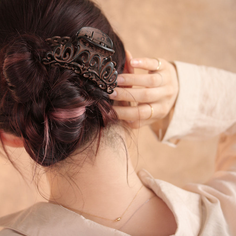 Wood Look Hair Clip