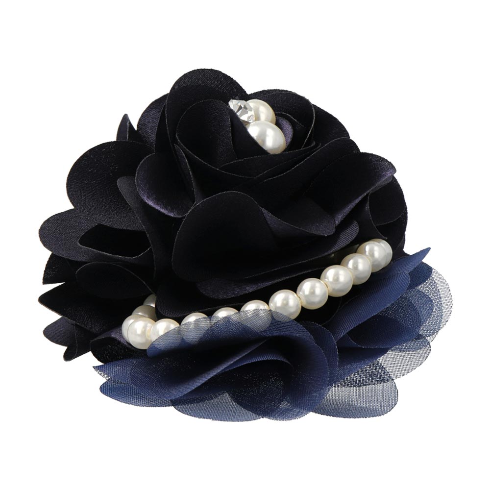 Pearly Rose Brooch Corsage