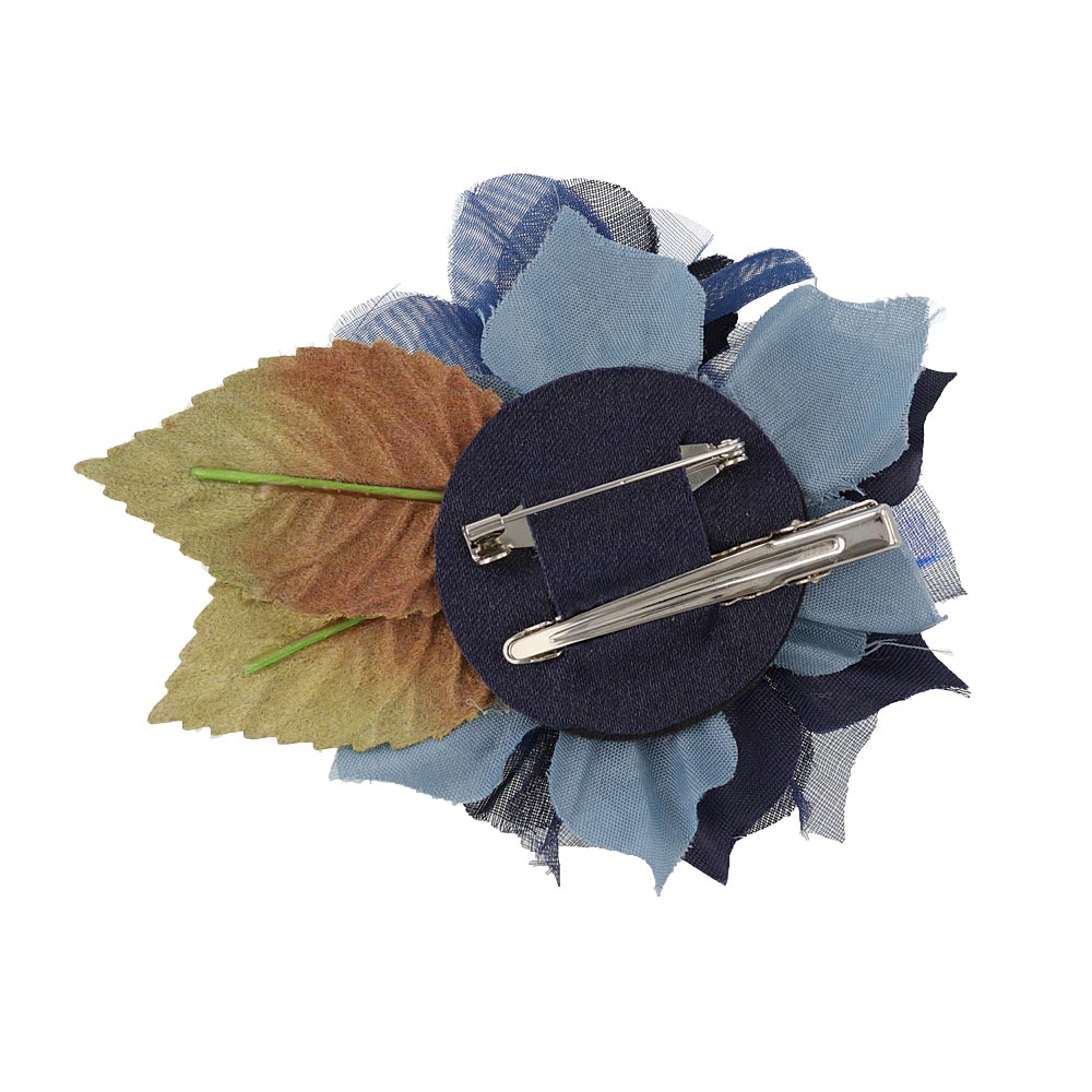 Flower and Leaf Brooch Corsage