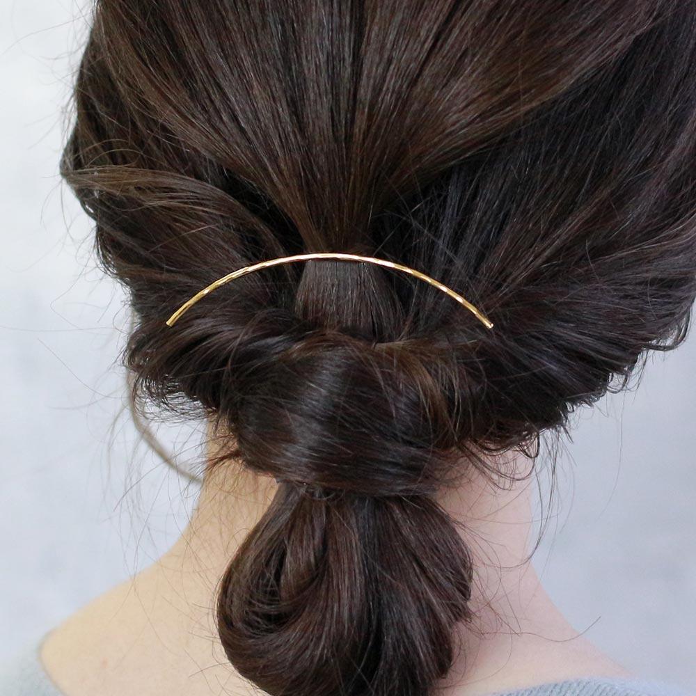 Chic Metalic Line Arch Hair Hook