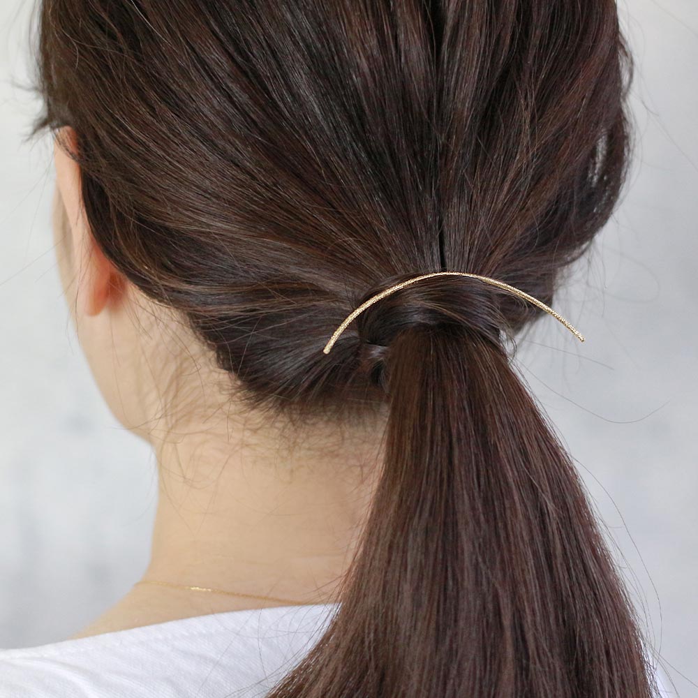 Chic Satin Finish Line Arch Hair Hook