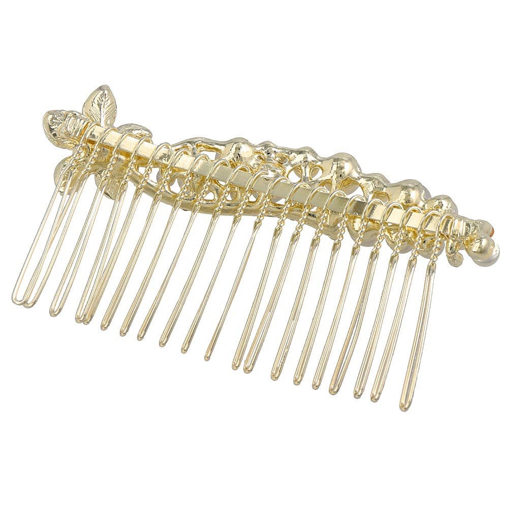 Jeweled Wire Hair Comb