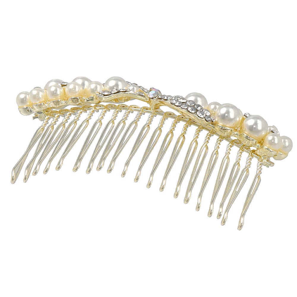 Jeweled Wire Hair Comb