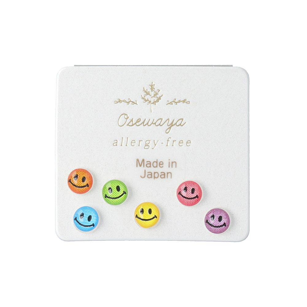 Mixed Smiley Plastic Earring Pack