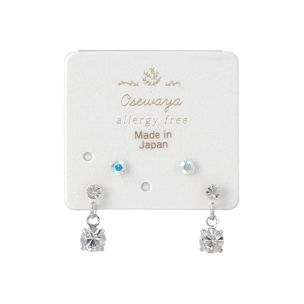 Drop Stone Earrings Set