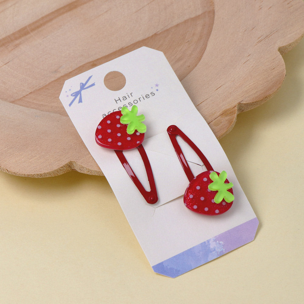 Strawberry Snap Clip Set - osewaya