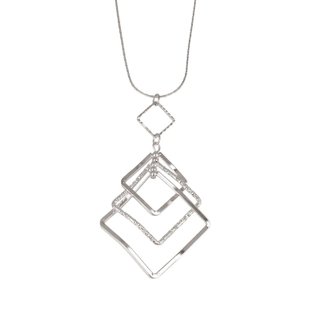 Multiple Rhombus Long Necklace